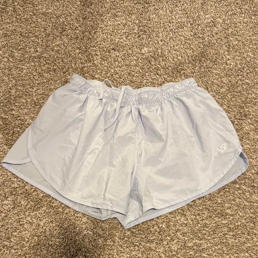 New Balance Women's Athletic Shorts in Soft Blue